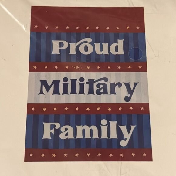 Sonoma Other - Proud military family, red white, and blue garden flag